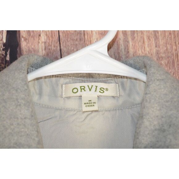 Orvis‎ Women's Gray CPO Wool Jacket Vintage Style Size Medium M Button Up - Picture 5 of 6